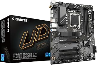 Gigabyte B760 DS3H AX Motherboard - Supports Intel Core 14th Gen CPUs, 8+2+1 Phases Digital VRM, up to 7600MHz DDR5 (OC), ...