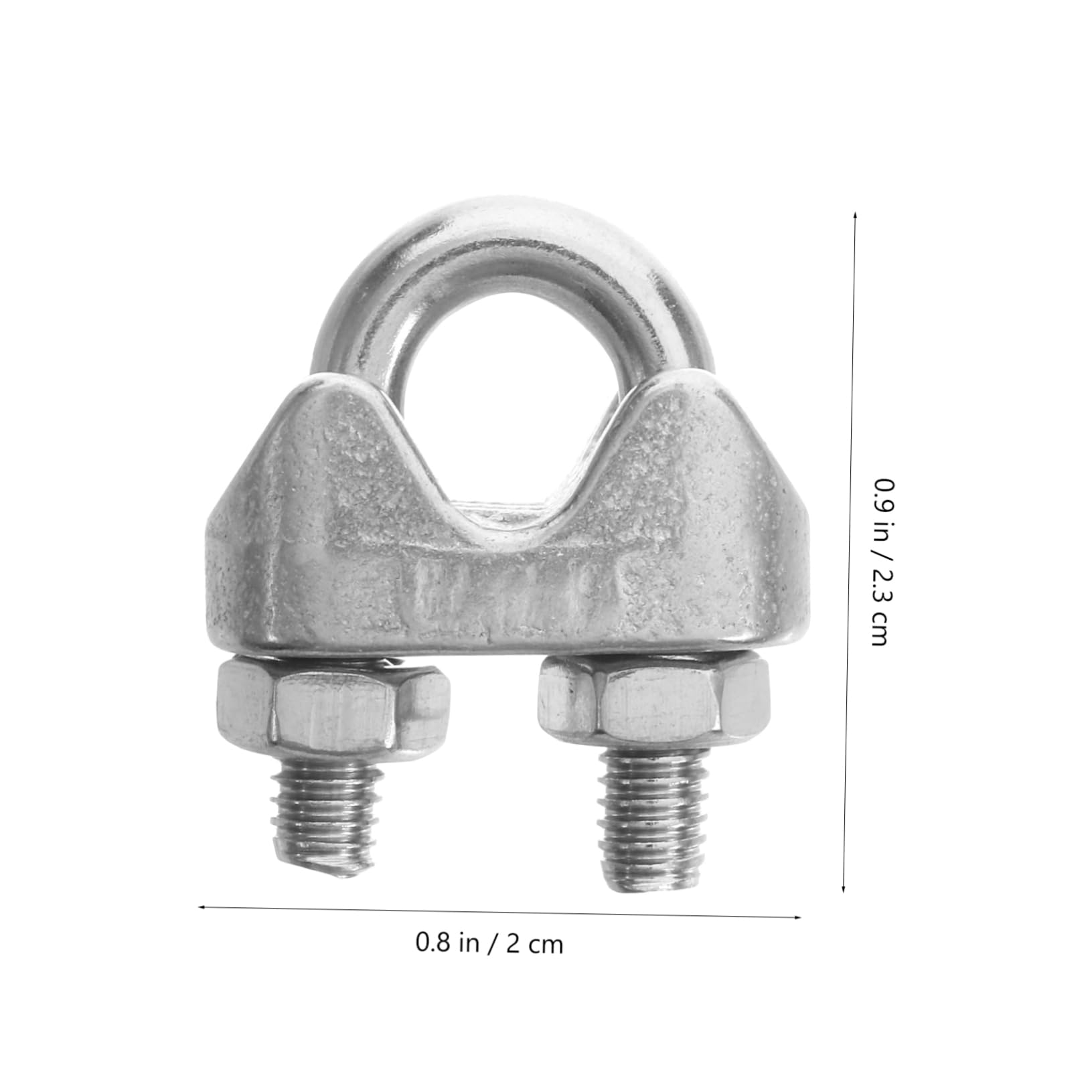 Unomor Wire Rope Clip Clamp 20pcs Stainless Cable Clip Cable Clamps for Loading Construction Marine Applications