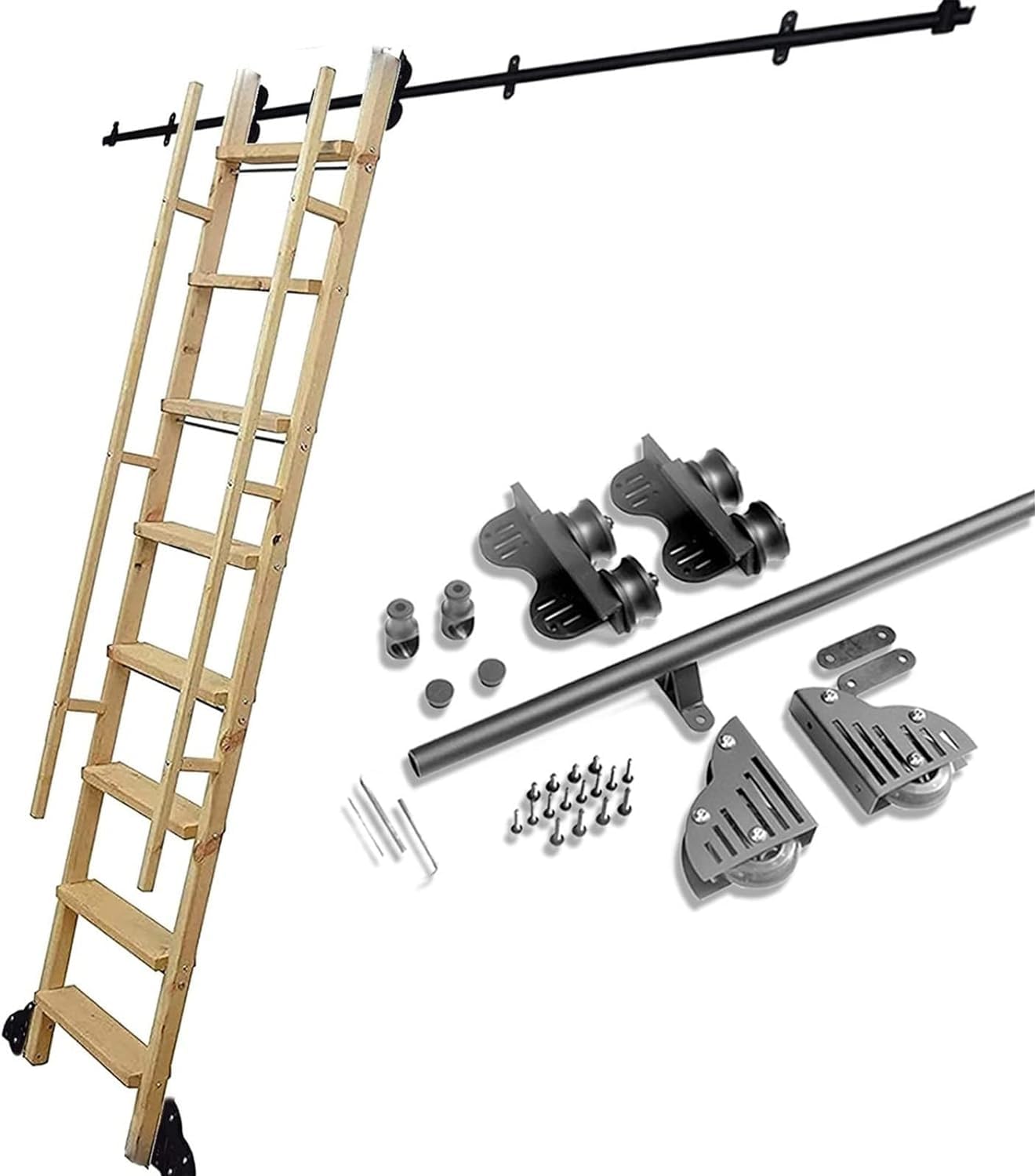 Quincaillerie pour échelle coulissante pour maison et loft moderne