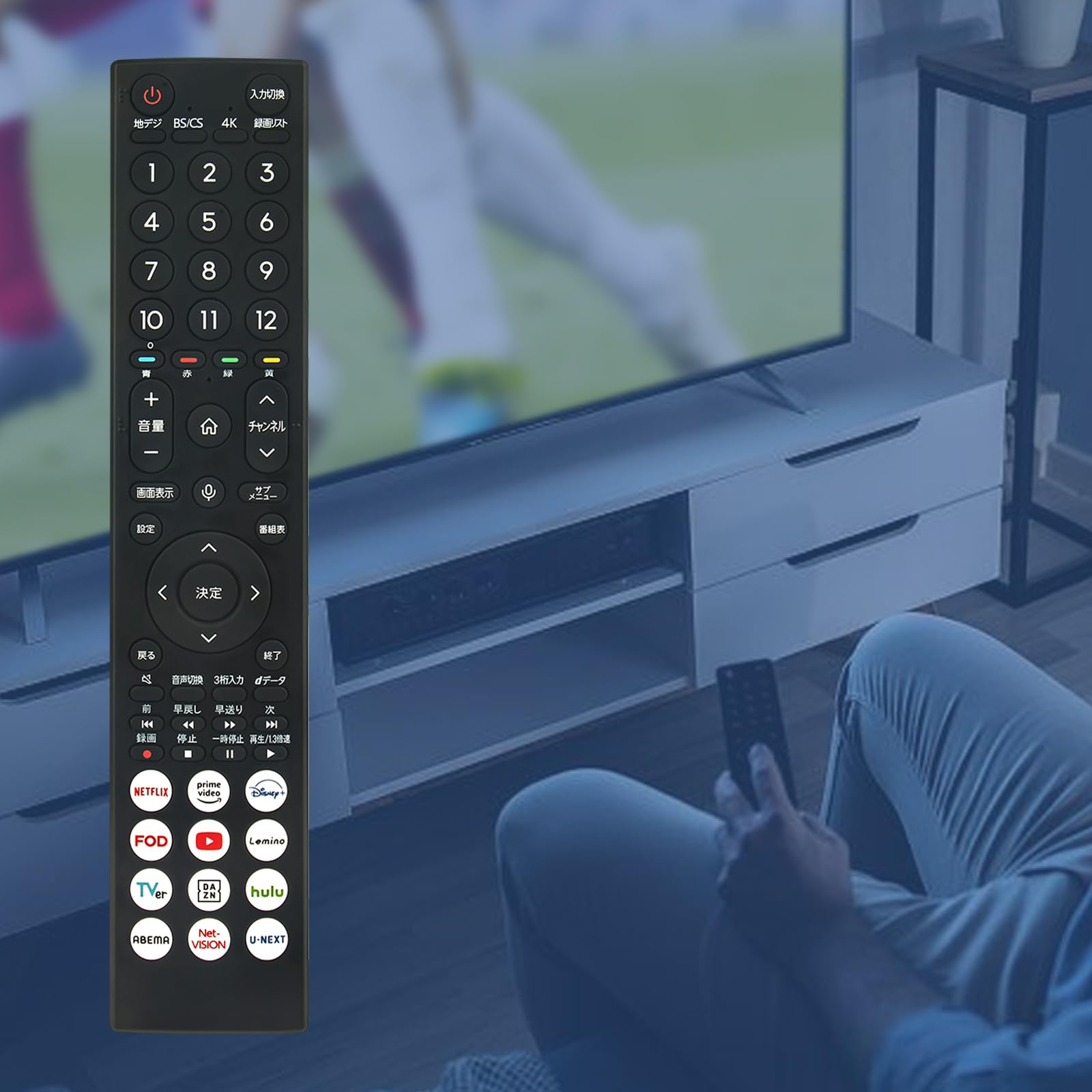 Amazon | テレビリモコン ERF3D46H 音声機能付き fit for Hisense