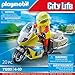 Imagen de PLAYMOBIL City Life 71205 Moto de Emergencias con luz Intermitente