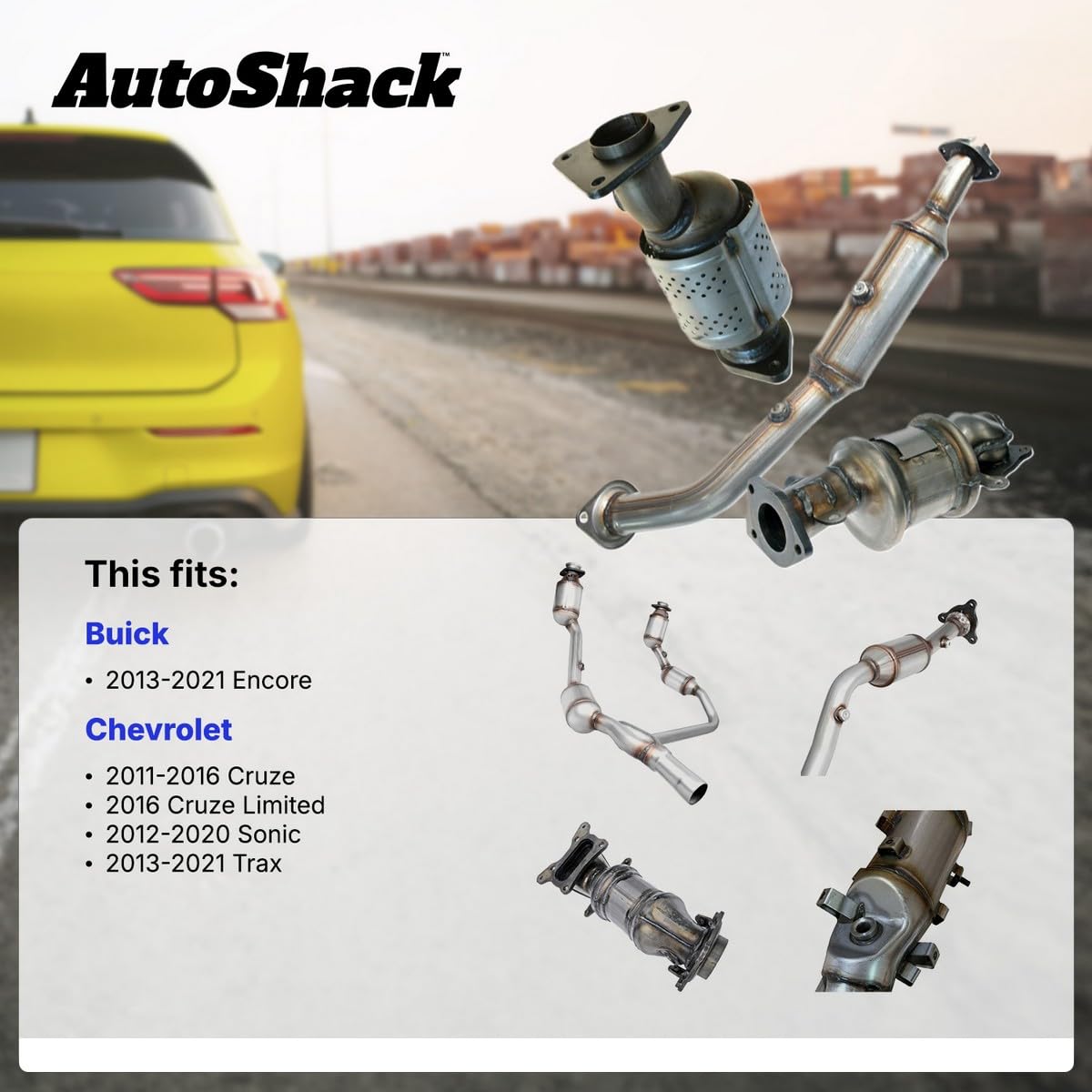 Amazon | AutoShack EMCC774856 フロント触媒コンバーター ダイレクト
