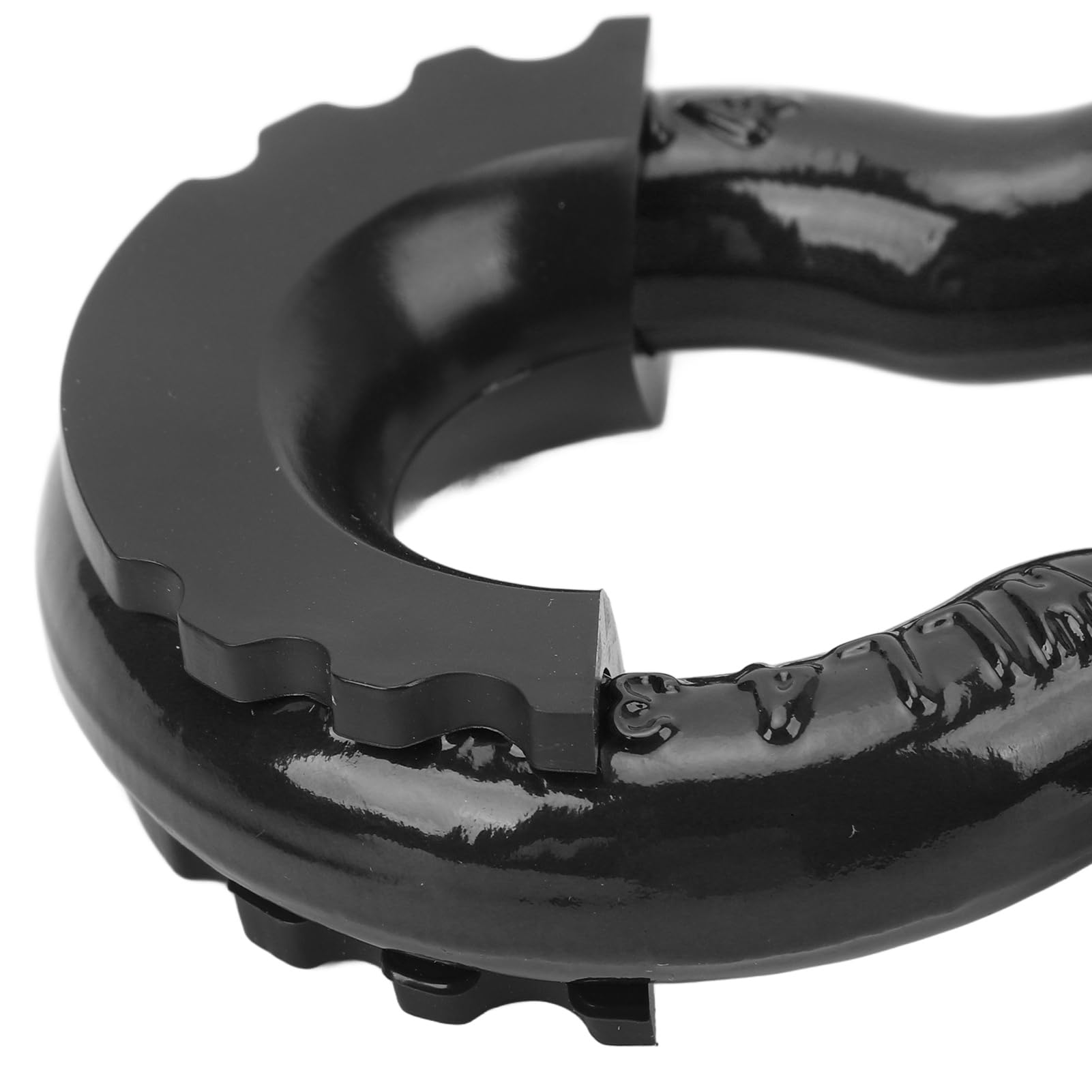 Naroote Zestaw Szekli z Pierścieniem D 2 szt. 3/4 Cala 5952lbs Heavy Duty do Akcesoriów do Odzyskiwania ATV UTV Ocynkowane (BLACK)