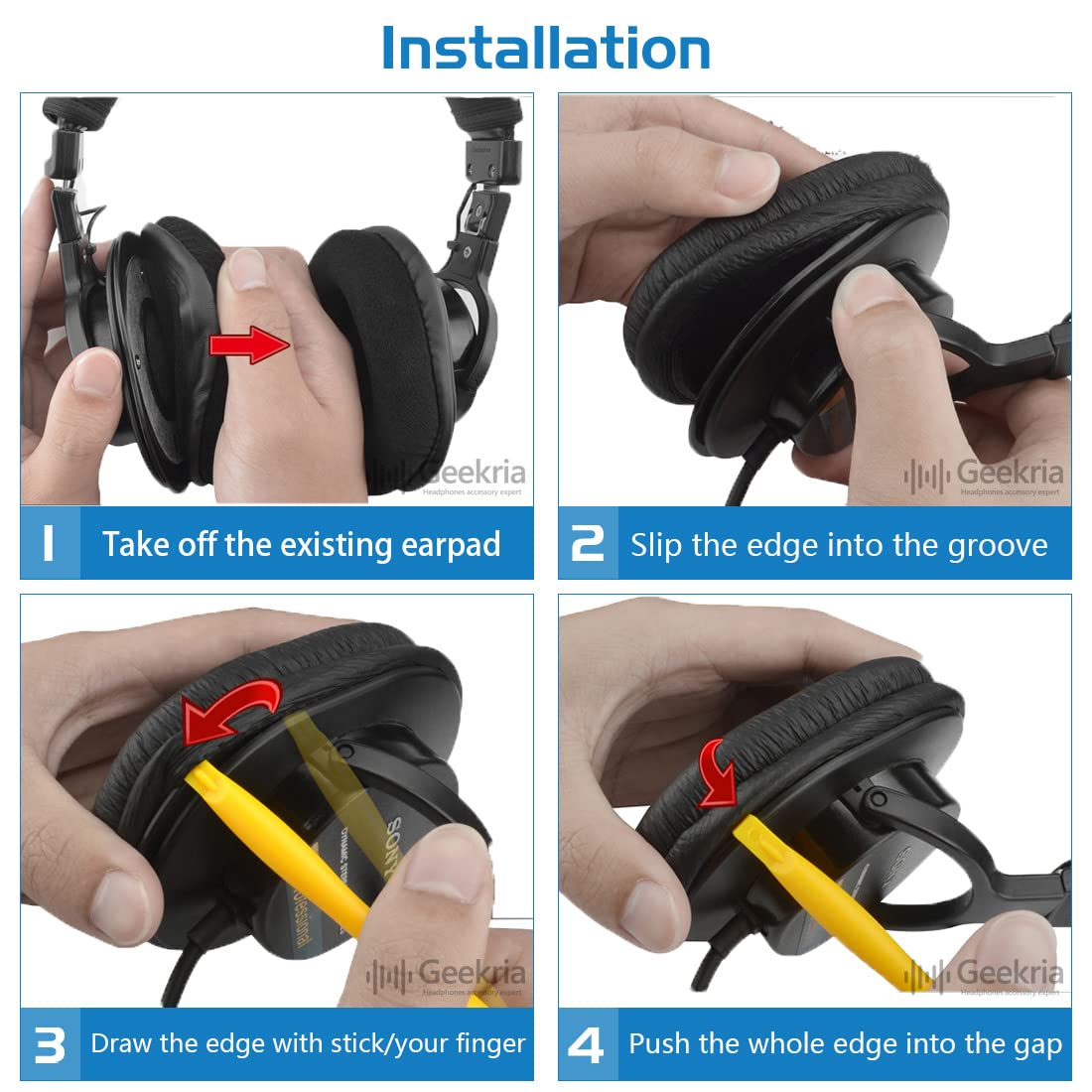 Amazon | Geekria イヤーパッド 冷却ジェルパッド ソニー SONY MDR