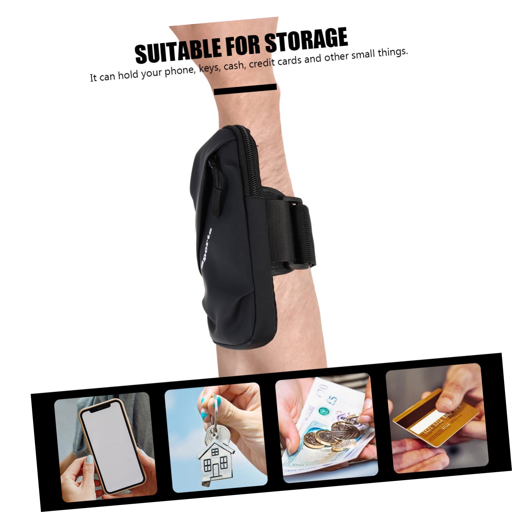 DOITOOL 4pezzi Brassard Per Smartphone Braccio Elasticizzata All Per Jogging e Fitness Protezione Design e