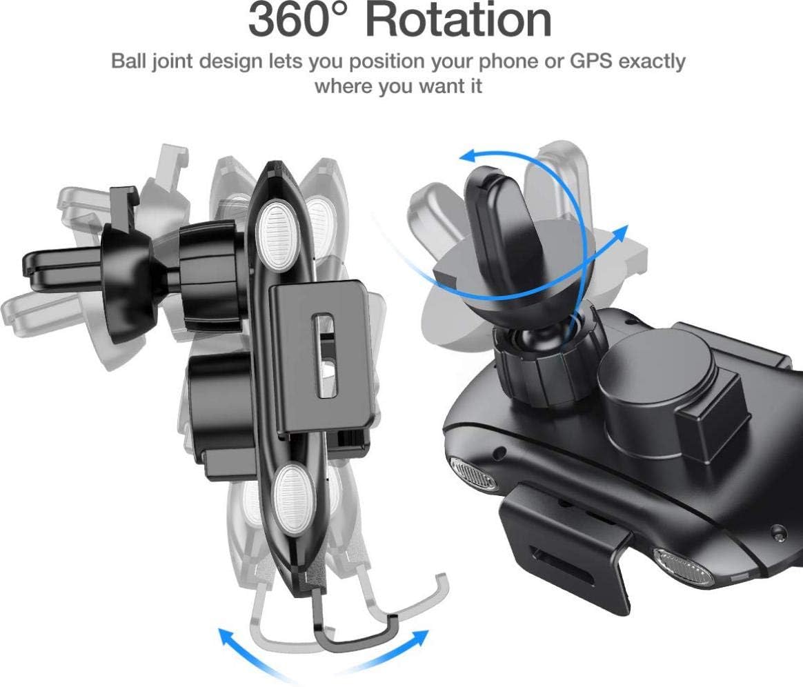 Car Wireless Charger Mount Compatible with LG V40 ThinQ Phone, Air Vent Holder Fast Charge Cradle Dock Auto Sensor 10W and 7.5W AC Louver for V40 ThinQ Model