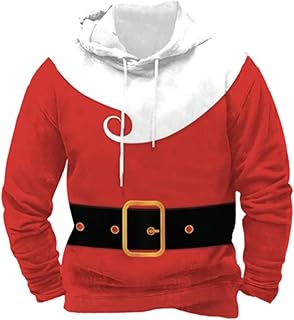 Sudadera con capucha para hombre con estampado festivo de Navidad, sudadera de forro polar con capucha, ligera, manga larga, chaqueta con capucha, chaqueta de forro polar de un solo color