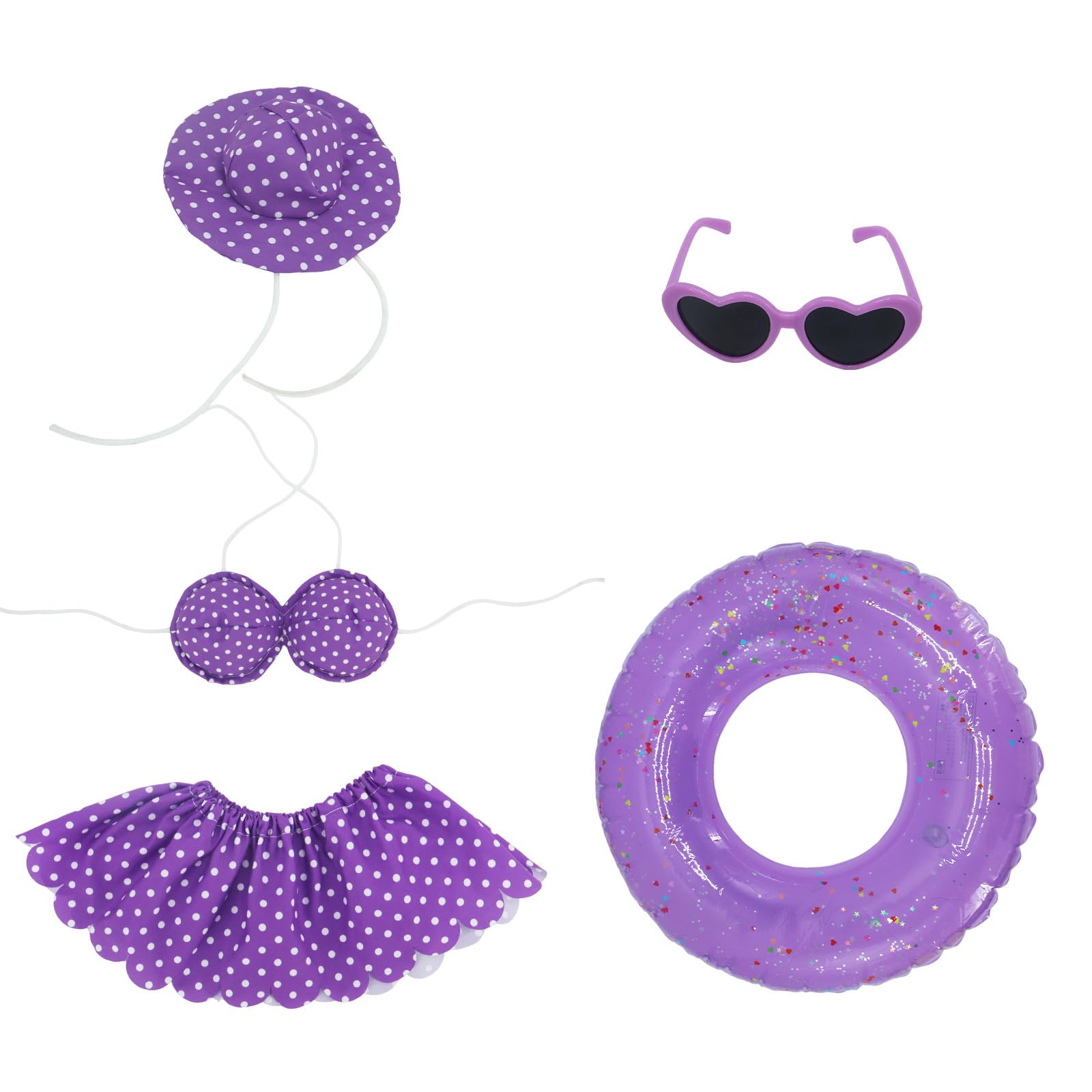 Whoasyst Colorful Geese Swimming Equipment Set Yard Accessory for Continuous Outdoor Use in Patios and Commercial Zones Fast Change Garden Geese Costumes