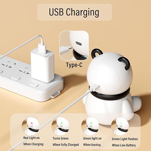 Miniatura 5 de DOOX Panda Mini Massager, Panda Gifts - Herramienta de masaje pequeña de viaje con 3 velocidades para cuello, hombros, espalda, alivio del dolor y