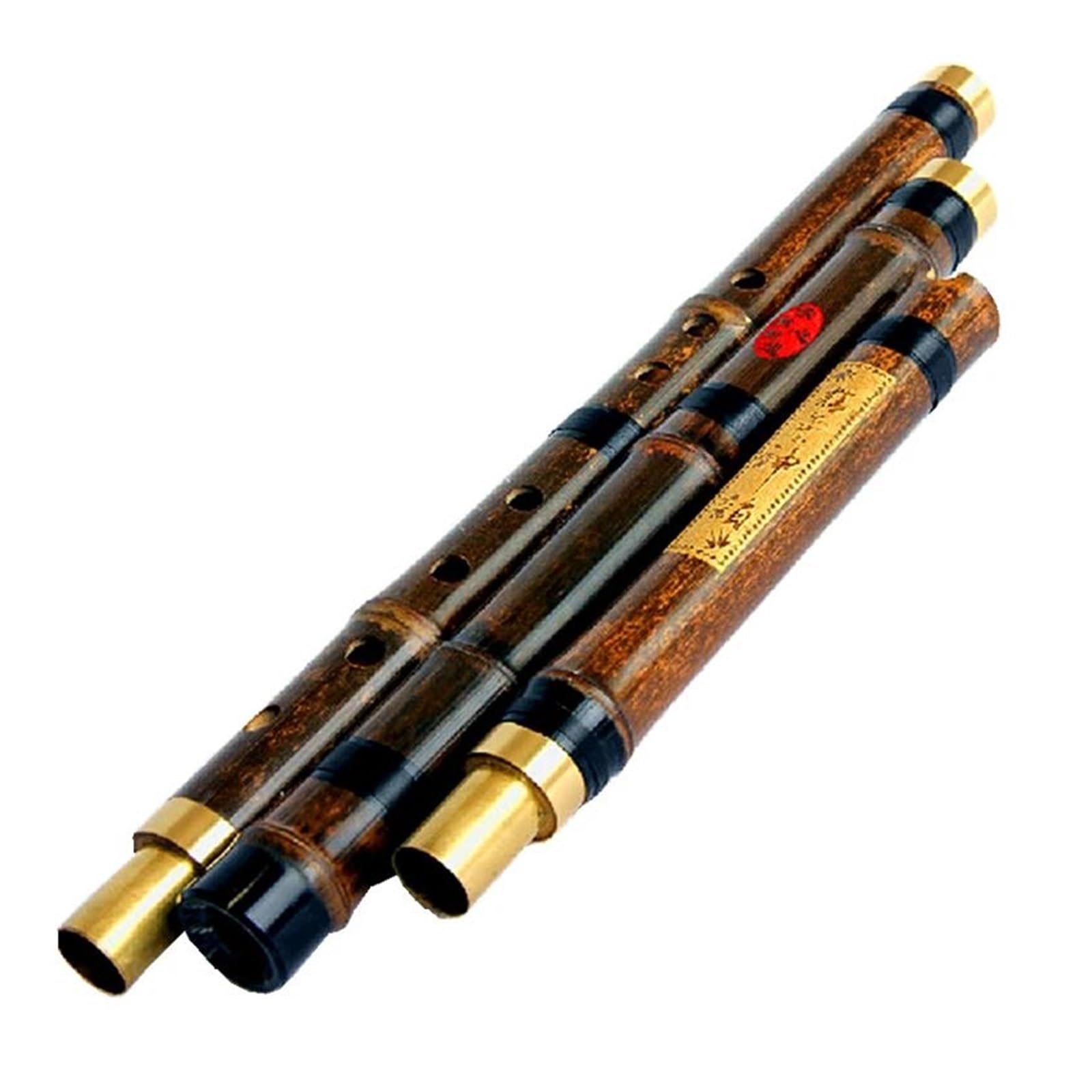 bambusflöte Professionelle vertikale Bambusflöte Xiao Holzblasinstrument Musikinstrument Tonart F/G Dizi 3 Abschnitte Flauta(6 Hole G)