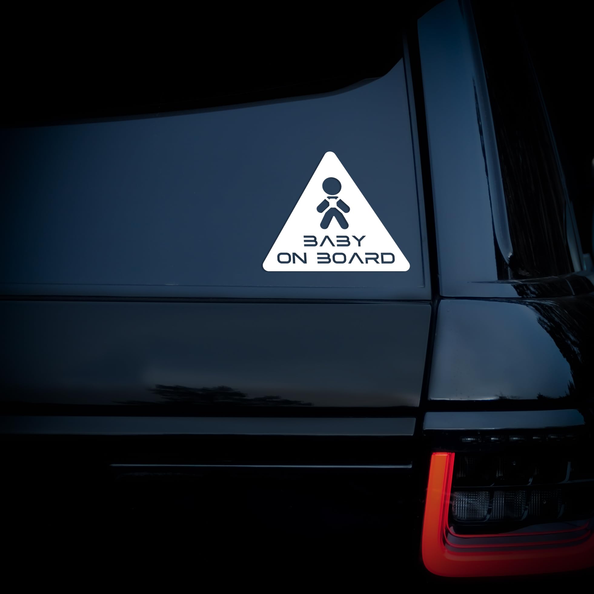 Baby On Board Car Sticker, Child Safety Awareness Sign, Window Bumper, Van Camper, Child On Board Vinyl Transfer, Caravan, 4x4, Decal Sticker (160mm x 140mm (LxH))