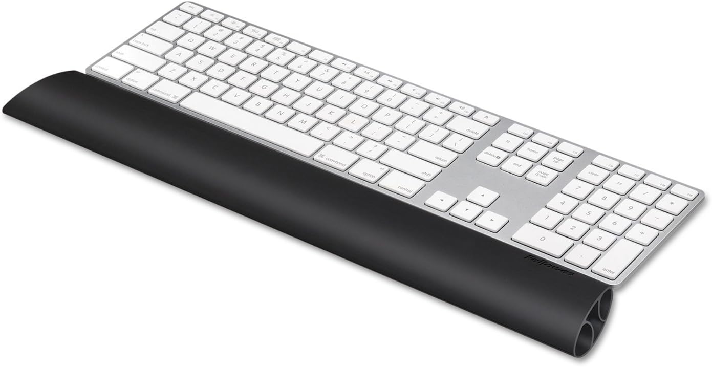 Fellowes I-Spire Series Keyboard Wrist Rocker/Pad with Rocking Motion Support, Gray (9314601)