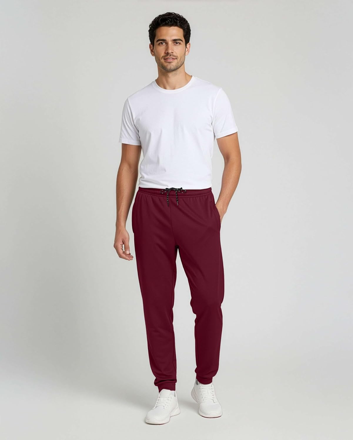 Real Essentials 3 Pack: Men's Mesh Jogger | Athletic Sweatpants with Pockets | Active Track Gym Workout Pant (Big & Tall) - Image 3