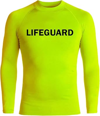 Lifeguard Rash Guard Long Sleeve | Mens Rashguard | Beach Shirt UV Protection