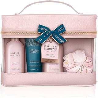 Baylis & Harding Jojoba, Vanilla & Almond Oil Luxury Vanity Gift Set - Vegan Friendly