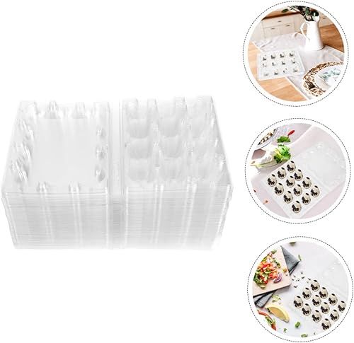 Miniatura 7 de Zerodeko 100 cajas de huevos de codorniz Caja de huevos de codorniz seco Cartones de huevos Soporte de huevo de codorniz Forma de material