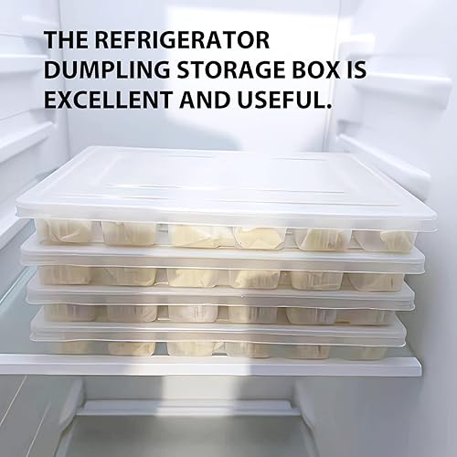 Miniatura 5 de Yardwe Recipientes de almacenamiento para bolas de masa hervida, refrigeradores comerciales, 10 juegos de recipientes desechables apilables para