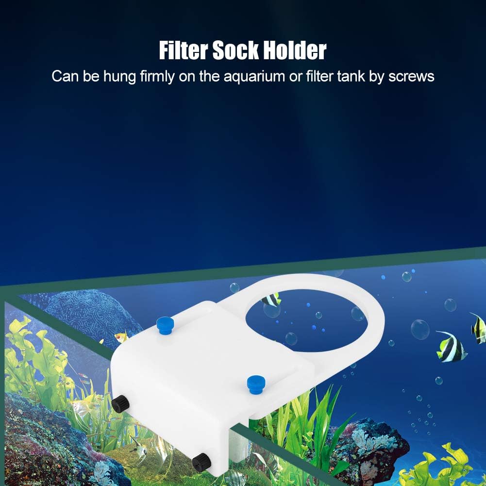 Aquarium Tank Filter Sock Bag Holder Mount Bracket 4" Micron Sump