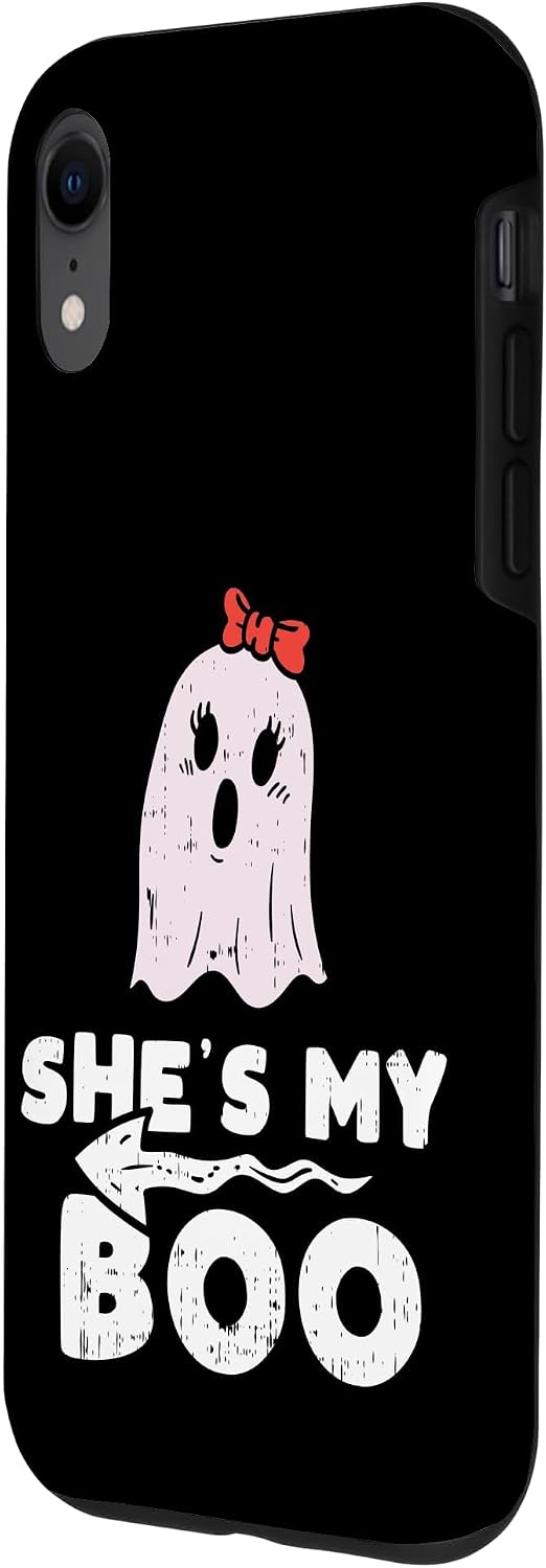 Shes My Boo Cute Matching Couple Halloween Costume Boyfriend Case for iPhone XR image 2