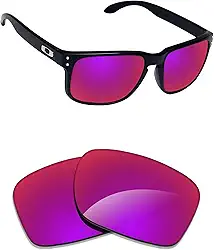 Lentes de reposição polarizadas para óculos de sol Oakley Holbrook OO9102 - Opções, Midnight Sun espelhado
