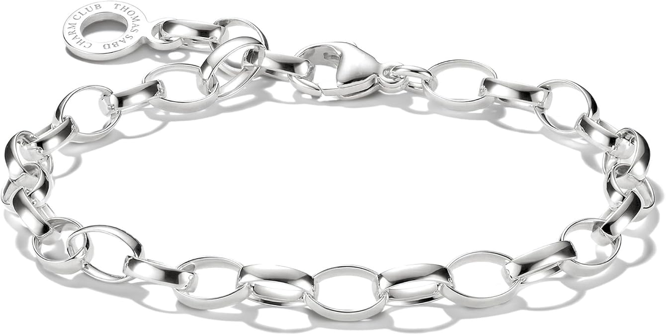 Thomas Sabo Bracciale Donna Charm Club In Argento 925 - Modello X0187-064-11 - Gioiello Regolabile Per Compleanni E Occasioni Speciali - 6