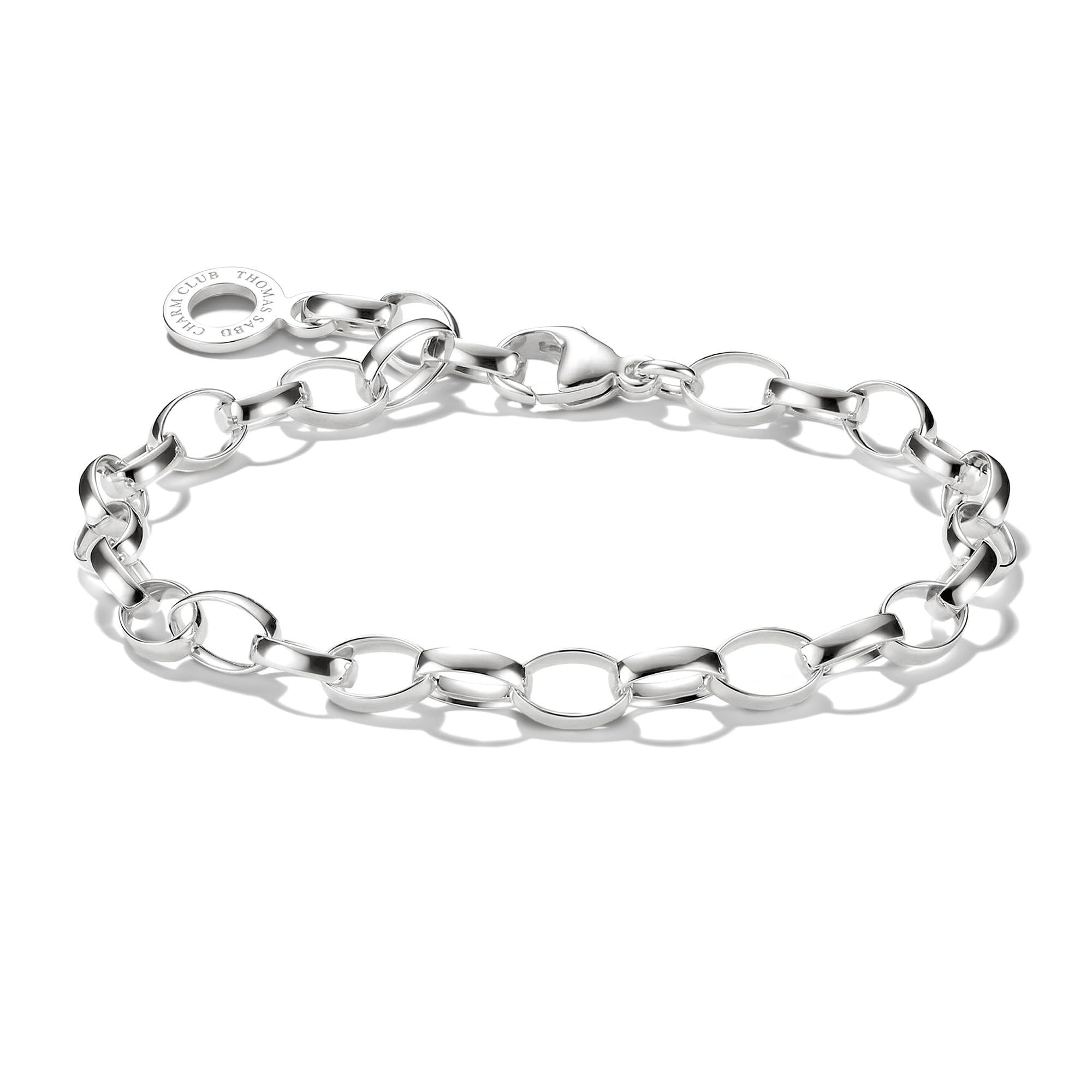 Thomas Sabo Bracciale Donna In Argento 925 Con Perla D'Acqua Dolce - Lunghezza Regolabile, Chiusura A Moschettone, Elegante Gioiello, Regalo Ideale