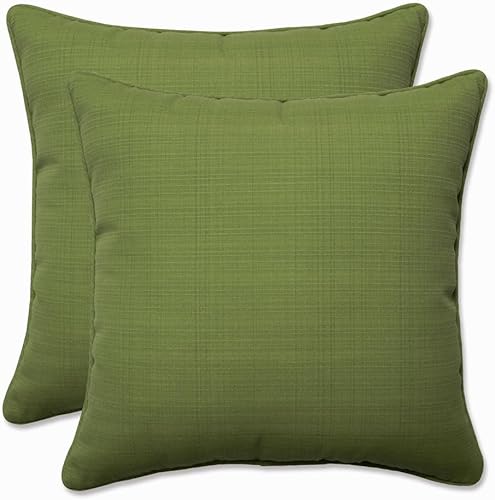 Vista 314 de Pillow Perfect - Cojín cuadrado para asiento de esquina para exteriores o interiores, color cobalto