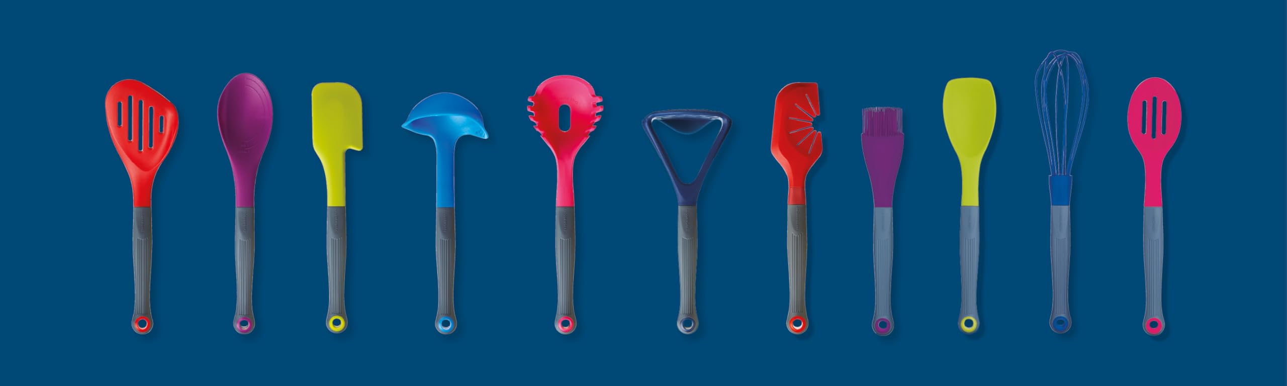 Colourworks Multi Fish Slice / Slotted Turner, Silicone, Cherry, 28 cm - Image 4