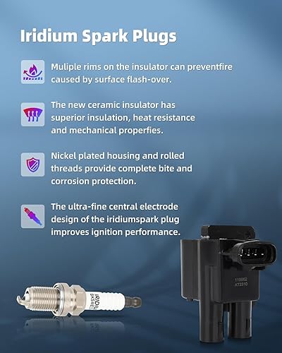 Vista 347 de ECCPP Bobinas de encendido portátiles de repuesto para automóvil compatibles con Infiniti I30/para Nissan Maxima 3.0L V6 2000-2001 Reemplazo