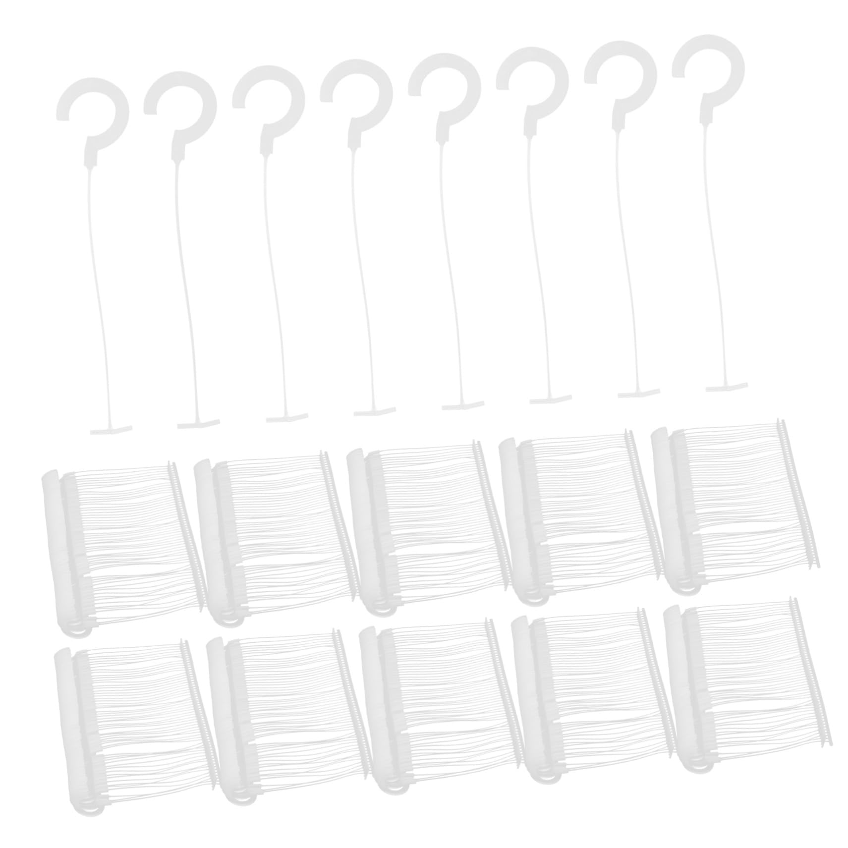 BUTIFULSIC 5000pcs Hook Glue Needle Plastic Fasteners Tagging Hooks Hanging Tag Fasteners Clothing Hanging Tag Hooks Label Hanger Hook Fasteners Clothes Tag Hook Tagging Fasteners