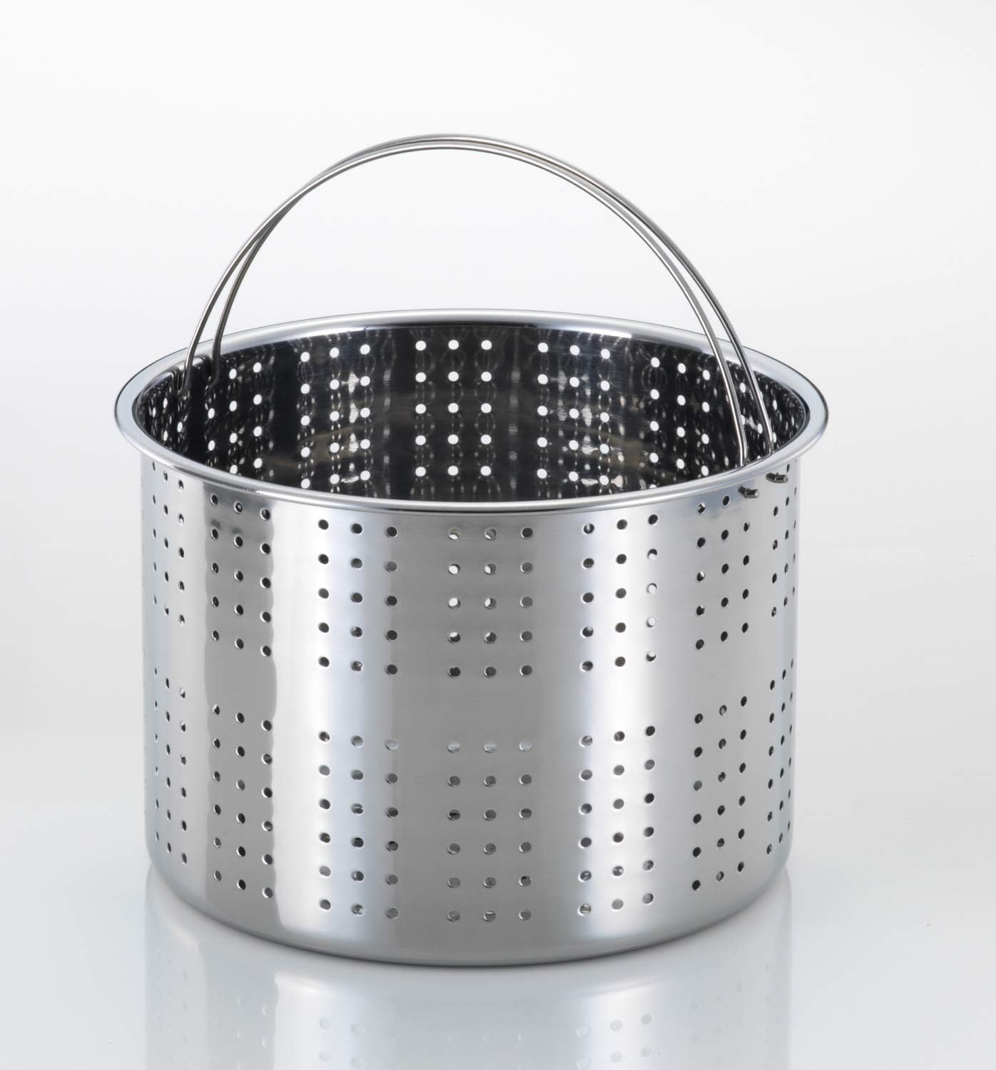 Bestco IH ND-6025 Neo Verger Pasta Pot, Mirror Finish, 7.9 inches (20 cm), Easy to Hold Stainless Steel Pot