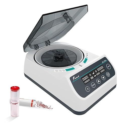 Vista 7 de Mini Centrífuga 4000RPM 0.2ml/1.5ml/2ml con Rotor 2-en-1 Equipo de Laboratorio Portátil Microcentrífuga