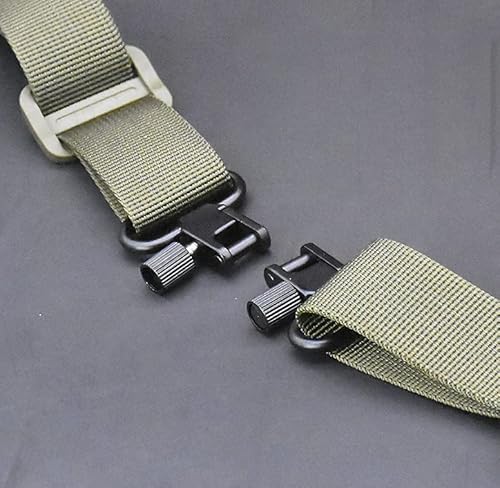Binboll Shotgun Ammo Sling Adjustable Length 2 Point Gun Slings Holds 25 Shells For 12 Gauge/ 20 Gauge (25 Holes-Green) #TOP2