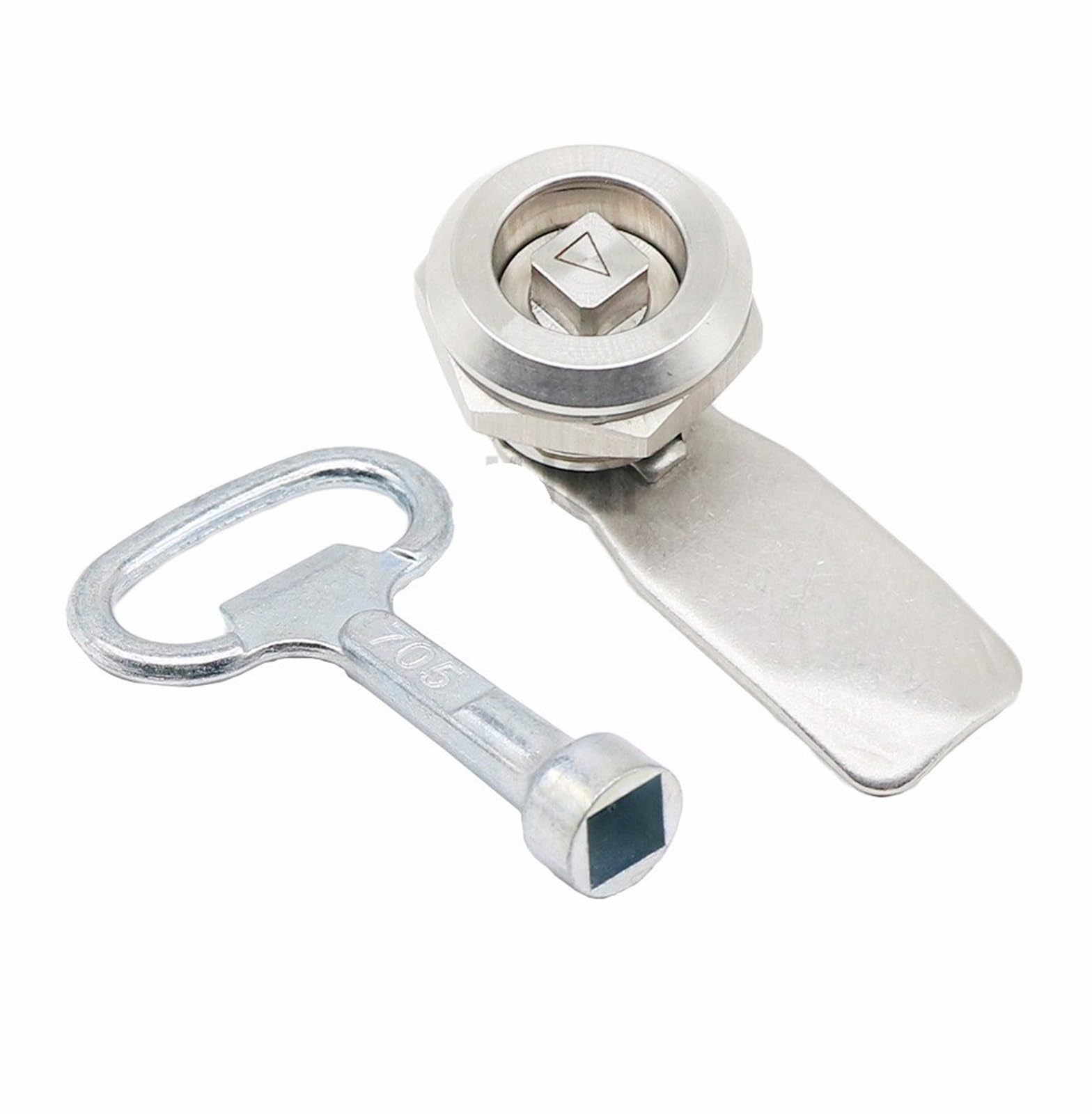 Serrure triangulaire 22mm en inox 304 pour armoire de distribution électrique