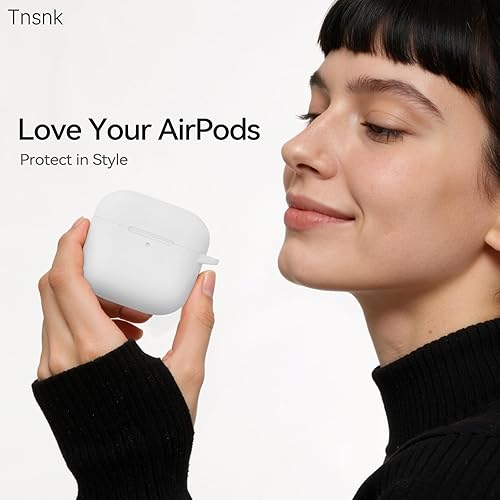 Miniatura 61 de Funda para AirPods 4, color rosa con kit de limpieza, funda de silicona suave para Airpod 4, compatible con Apple Airpods de 4ª generación 2024,