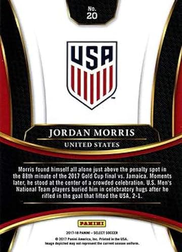 Miniatura 2 de 2017-18 Select Soccer #20 Jordan Morris United States Terrace Official Futbol Trading Card Picturing Players in their National Team Uniform From