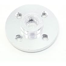 Aexit Silver Tone Electrical equipment Aluminum Alloy Round Robot Model Plate 2mm Dia Holes