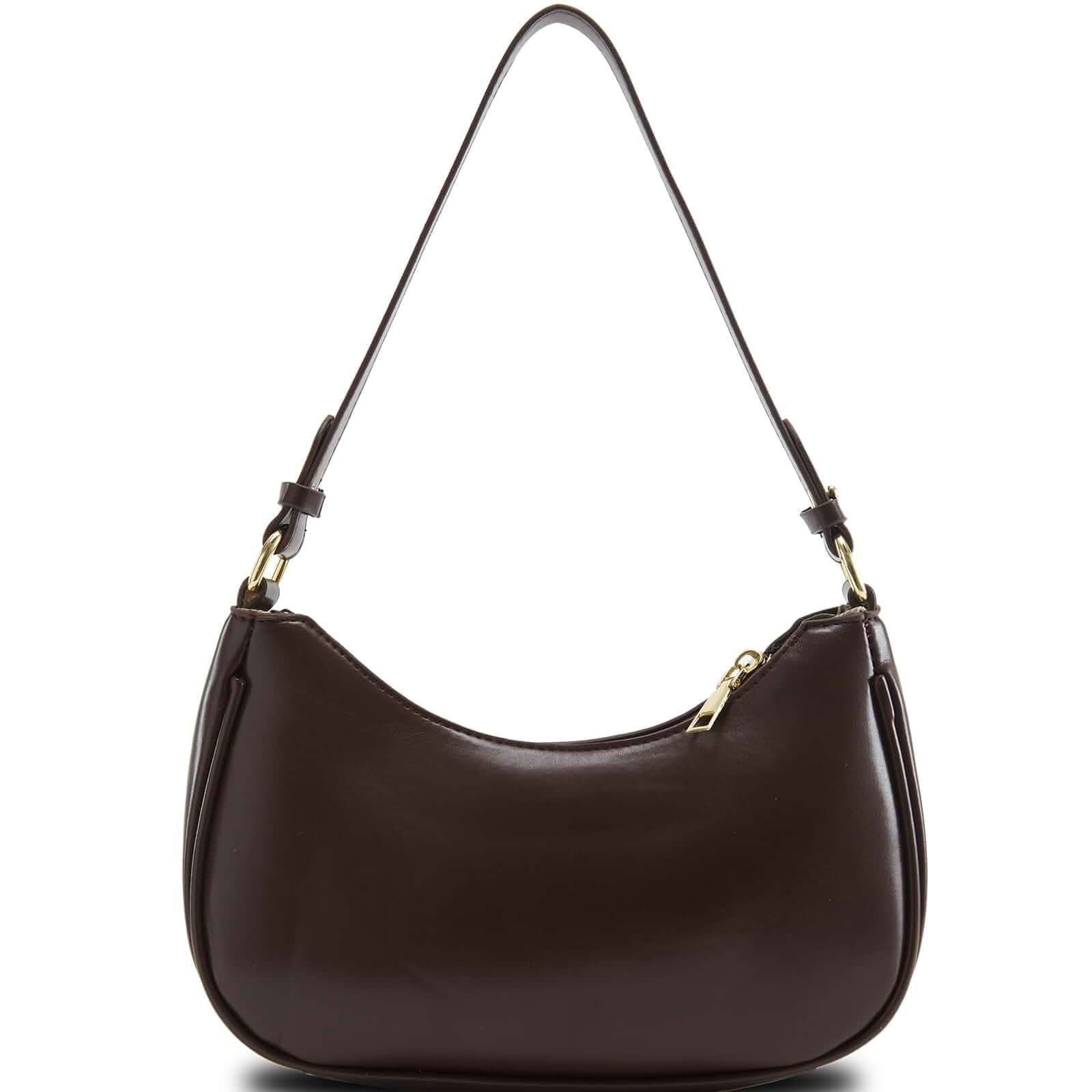 Shoulder Bag for Women Y2K Trendy Hobo Handbags Purse Vegan Leather Clutch Handbag with 2 Adjustable Removable Straps