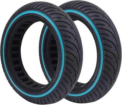 2-Pack Blue 8.5x2 Solid Tire,8.5 inch Scooter Tire,Front or Rear Replacement Solid Tires for m365 pro/gotrax gxl V2/gotrax XR, 50/75-6.1 Scooter Wheels 8 1/2