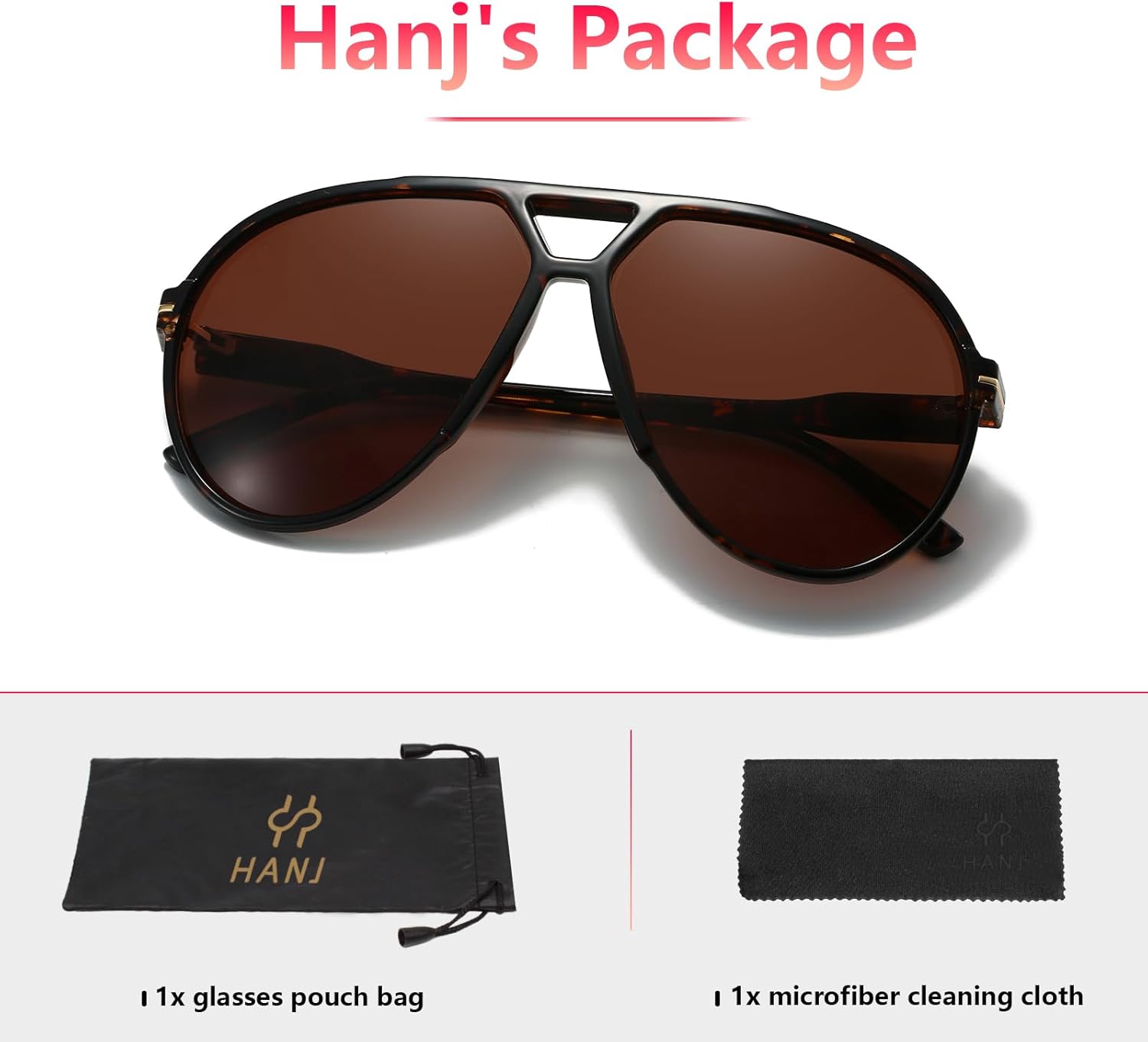 Hanj Retro 70s Aviator Sunglasses Womens Mens Oversized Classic 80s 90s Vintage Trendy Square Aviators - Image 7