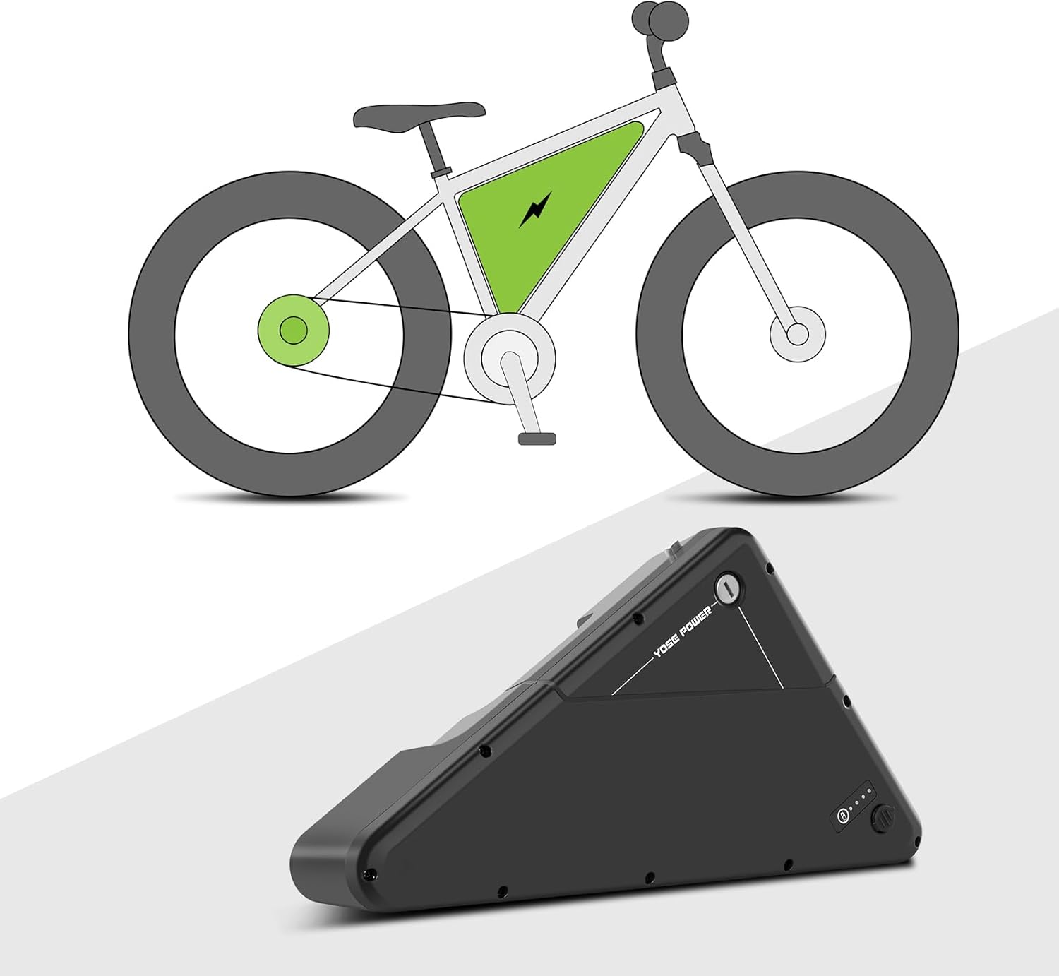 Battery power switch and charging port