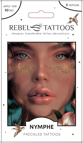 Miniatura 10 de Shinny Silver - Pecas de tatuaje transferibles  Juego de tatuajes faciales temporales para fiestas  Decoración profesional temporal de Pascua