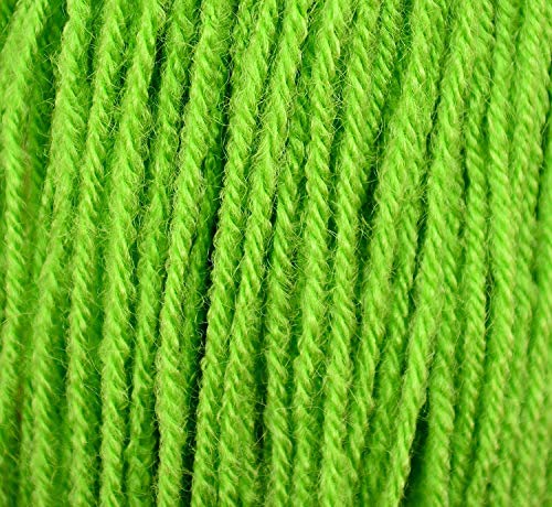 Image of Brilon Green (200 gm) Wool Hank Hand Knitting Wool /Art Craft Soft Fingering Crochet Hook Yarn, Needle Knitting Yarn Thread dye SM-Z