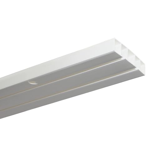 GARDINIA Vorhangschiene, Gebohrt für Deckenmontage, 2-läufige...