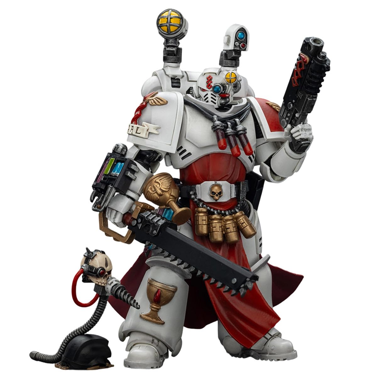HiPlay JOYTOY Warhammer 40.000 Sacerdote Sanguinario degli Angeli del Sangue con pistola bolt pesante, spada a catena e narthecio JT01789 Figura d'azione in scala 1/18