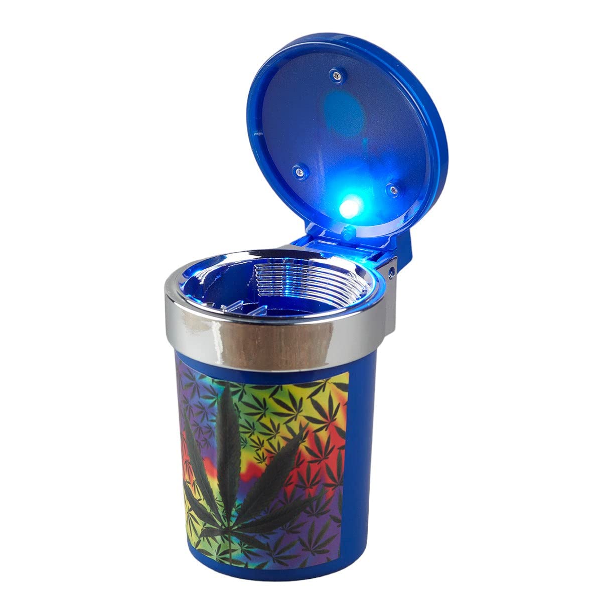 Kookee Plastic Car Ashtray with Lid & LED Light – Self-Extinguishing Cigarette Butt Holder for Indoor & Outdoor Use – Portable Smokeless Ash Tray for Home, Office, Tabletop & Vehicle,(9786)-image-38