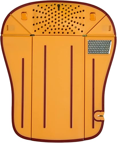 Miniatura 7 de Prime Picks - Tabla de cortar plegable 6 en 1, tabla de cortar de plástico multifuncional para cocina con rallador (blanco)