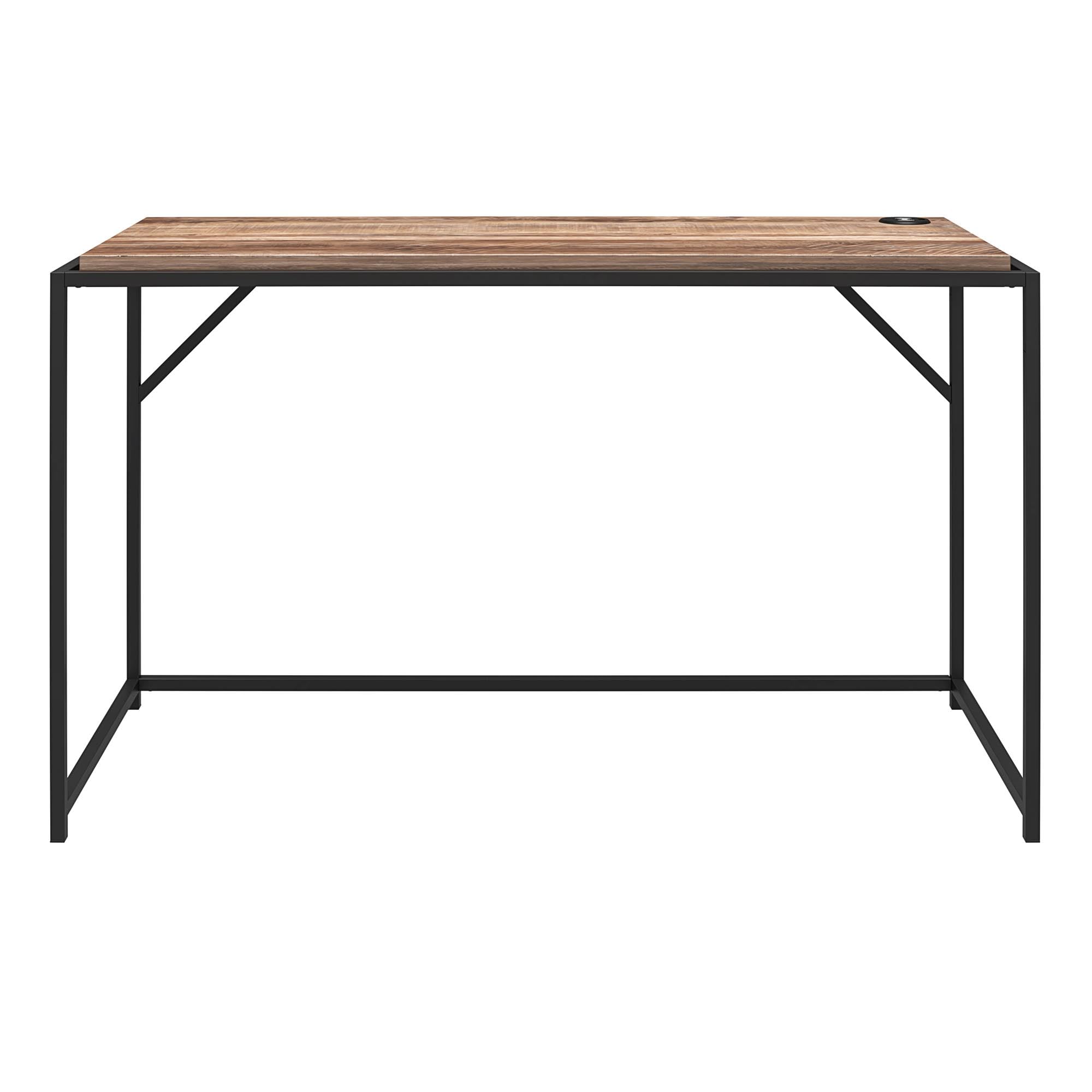 DHP Furniture Quincy Desk, Weathered Oak Look