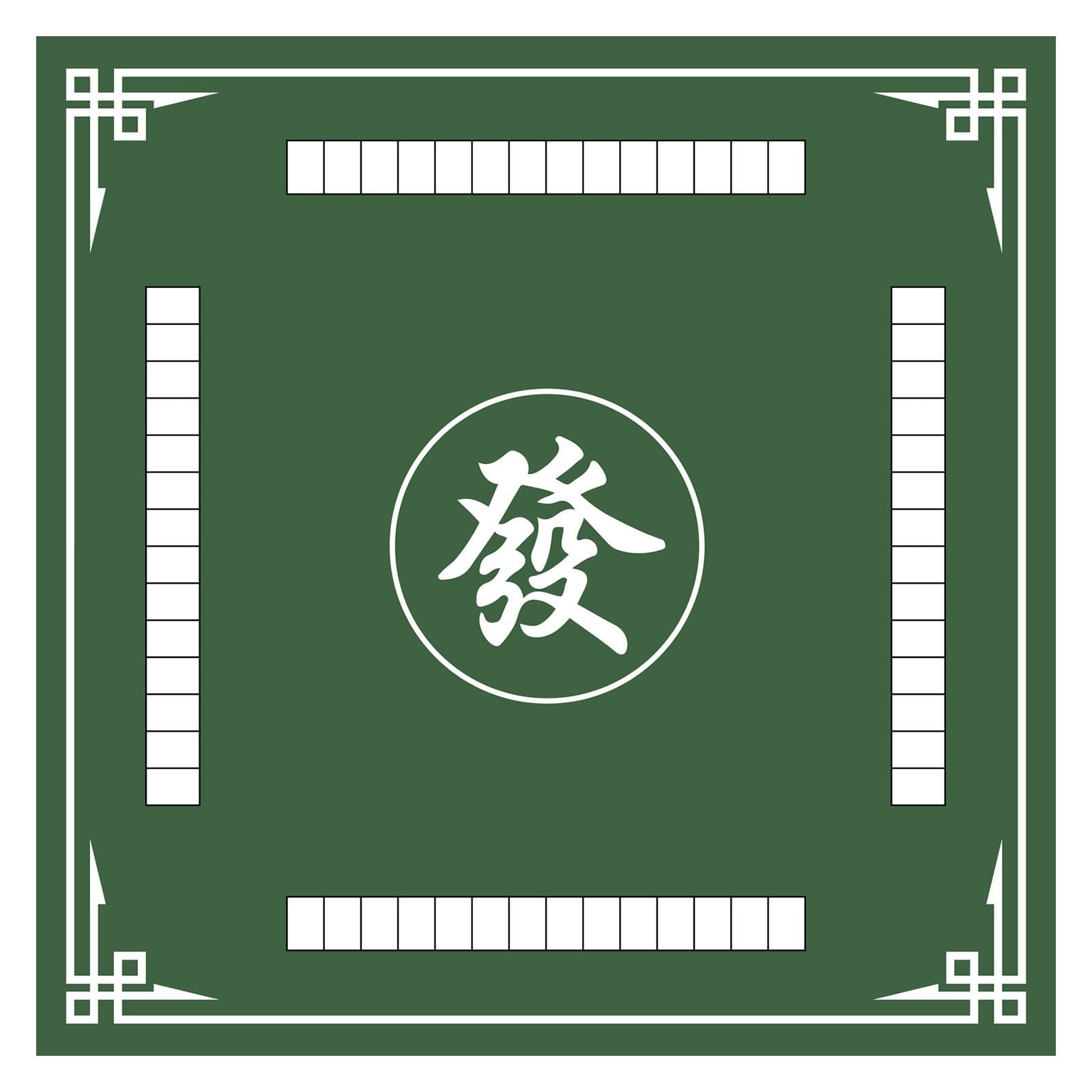 Kategoria: obrusy Mahjongg, Mata do Mahjonga, antypoślizgowy nakrycie stołu Mahjong z redukcją hałasu, gruby obrus do Mahjonga o wymiarach 2,56 stopy x 2,56 stopy do gier karcianych Mahjong Poker Gry