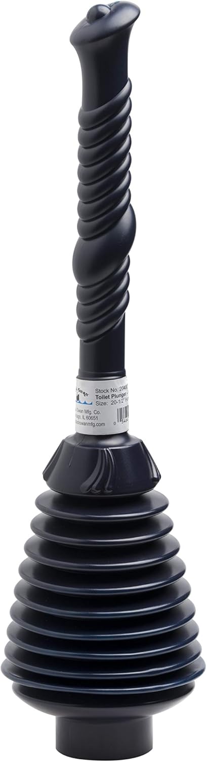 FixtureDisplays® Toilet Plunger - Plastic 20400-BLACKSWAN-5PK-NPF